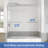 56 To 60 In. W X 60 In. H Semi Frameless Double Sliding Tub Door With 5/16 In. Tempered Clear Glass-113959392
