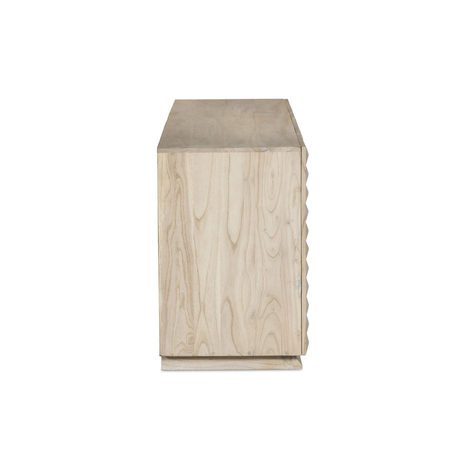 Pearce 78" TV Stand, Natural White Neem