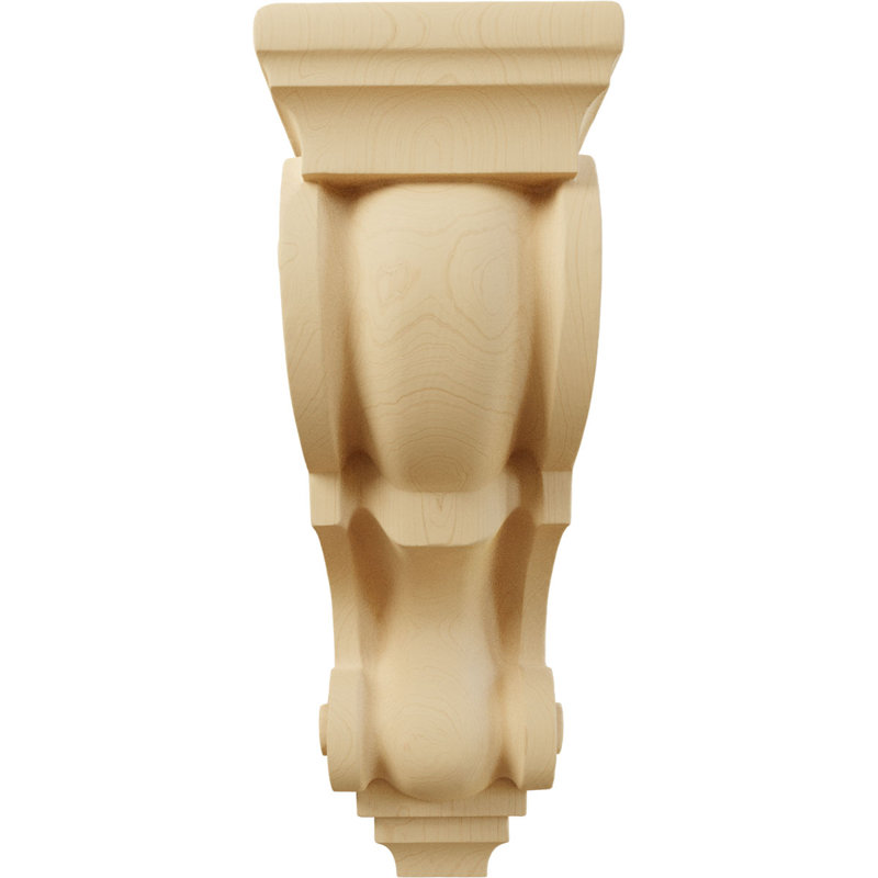 Corbeaux de bois prêts à être peints ou teints - H 10 po x l 5 po, Brun