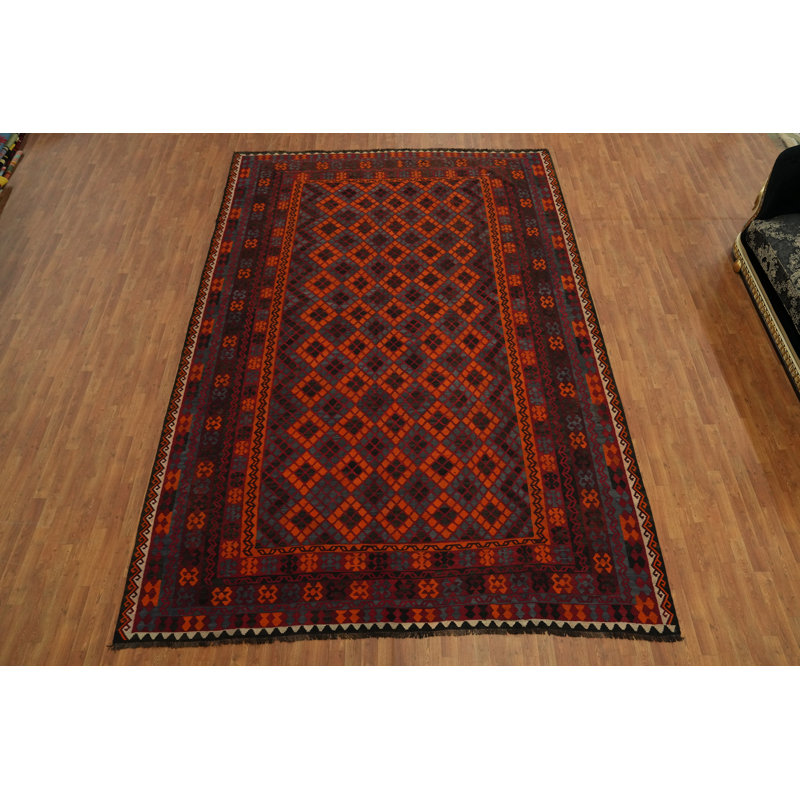 Tapis oriental kilim à teinture végétale 10 x 15