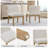 20.5" Wide Upholstered Low Back Armless Rubber Dining Chair-118608797-118608798