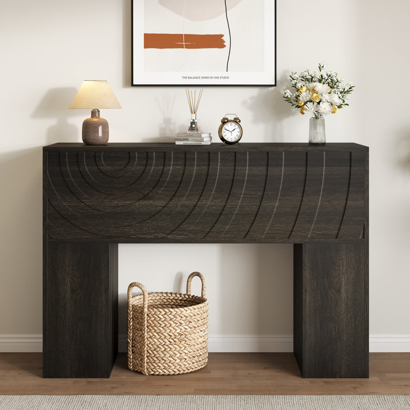 Console en bois Vividwood, Noir