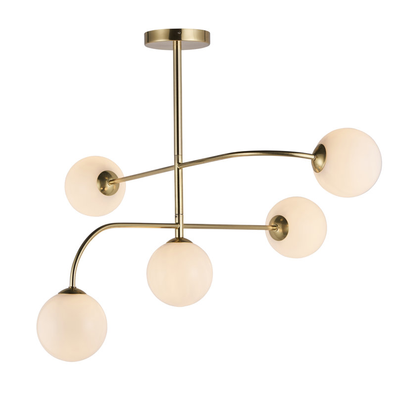 Aaliyah Glass Semi Flush Mount