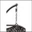 Chaise suspendue en osier et tissu Vasant