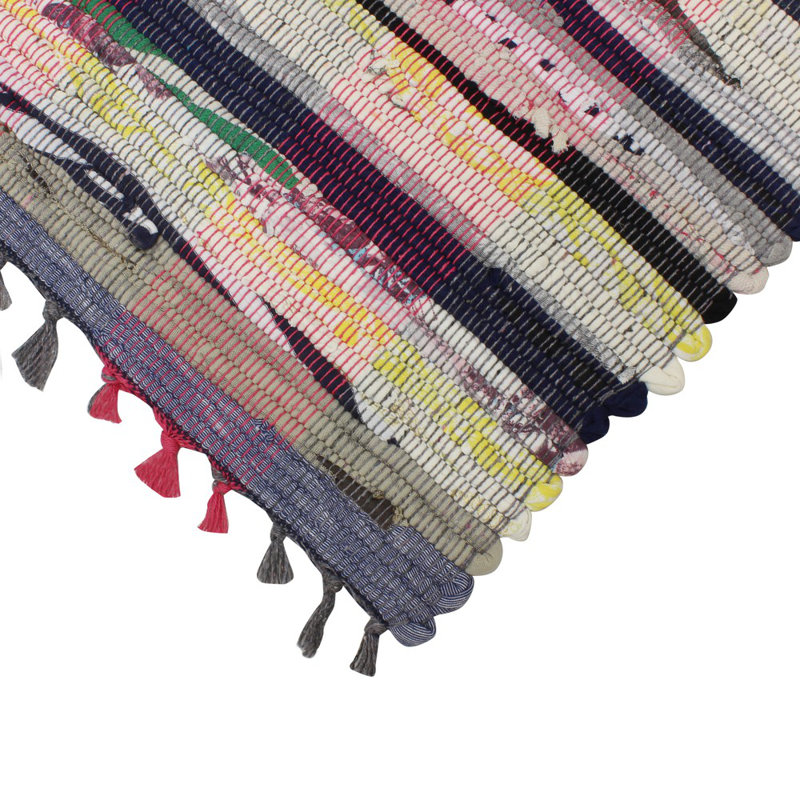 Chindi Rug Indoor Doormat, 1cm H x 40cm W x 60cm L