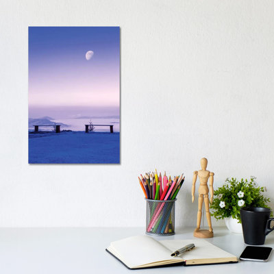 Above The Clouds Under The Moon by Beli - Painting on Canvas