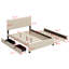 Lit plateforme tapissier avec 2 tiroirs et lit gigogne-941952080