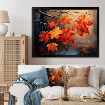 Canada orange, symphonie d'automne III - Canada, art mural large