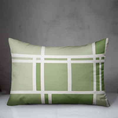 Geometric Outdoor Reversible Throw Pillow