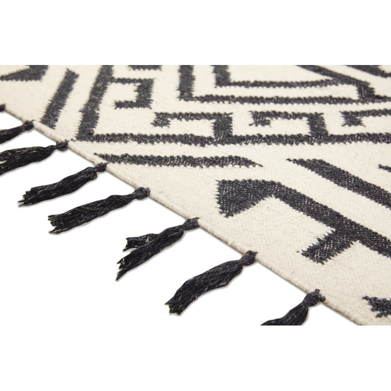 Ophelie Geometric Hand Woven Area Rug, Rectangle 160 x 221cm