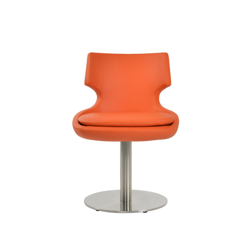 Table ronde Patara, Acier Inoxydable, Orange