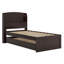 Platform Bed With Storage LED Headboard, Charging Station, Trundle Bed And 2 Drawers-1132342942