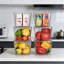 Bacs de rangement transparents empilables avec couvercles et poignées, contenants en plastique de taille moyenne pour garde-manger, cuisine, réfrigérateur, armoire, placard et rangement de salle de bain