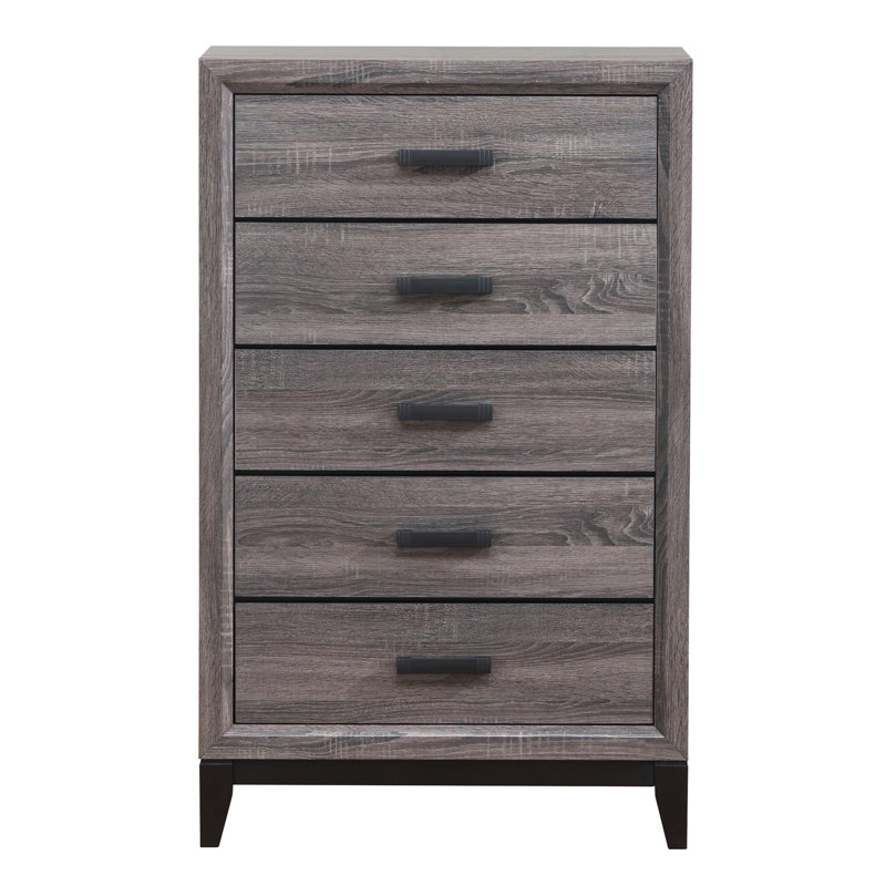 Commode gris MIRAGE, Noir/gris