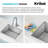 KRAUS Kore™ Workstation 17-inch L Undermount 16 Gauge Single Bowl Stainless Steel Bar Kitchen Sink-115382524-115382525