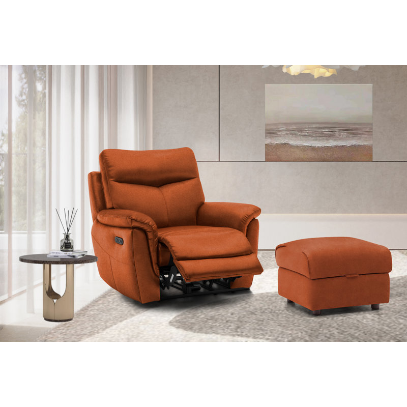 Holland Power Recliner Chair, Saddle