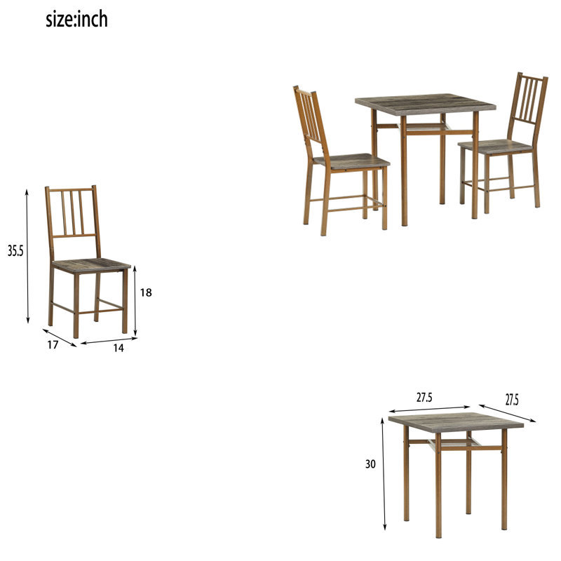 2 - Person Four Leg Dining Set