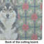 Finnish Lapphund Christmas PoinsettIas Glass Cutting Board