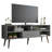 Modern TV Stand with 1 Door and 4 Shelves with Cable Management-106743922