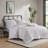 3 PCS Full/Queen Poly Jersey Puffy Comforter Set White-128367395