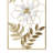 Metal Floral Home Wall Decor with Gold Frame