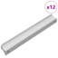 Vidaxl Handle Plain Silver Aluminium Furniture Cabinet Hardware Drawer Pull