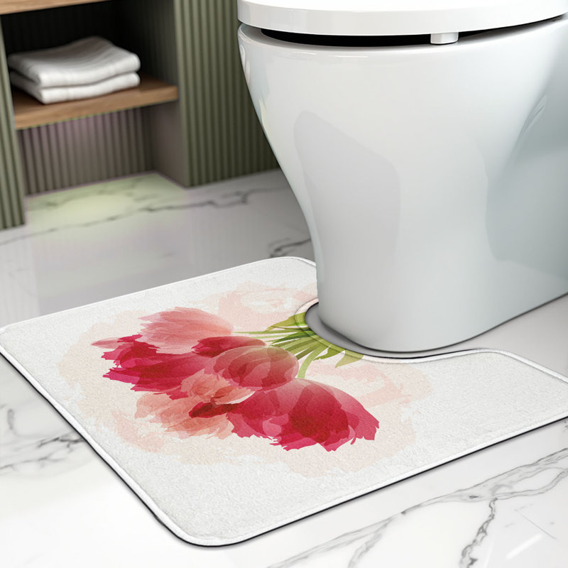 Tapis de salle de bain Flower U