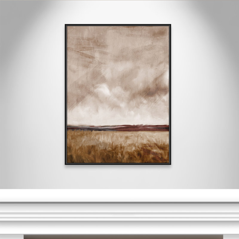 «Autumn Sky Print» par Kimberly Allen, 31.5' W x 41.5' H, Cadre flottant noir