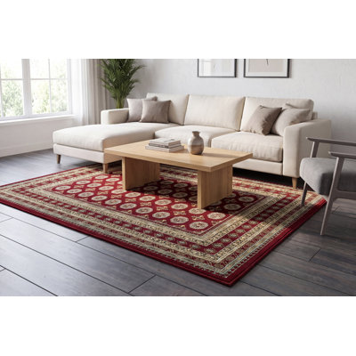 JARDIN ANTIQUE 5,3 X 7,7 57102-1293 ROUGE / BEIGE