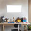 Tableau magnétique incliné argent effaçable à sec, tableaux d'organisation-717167812