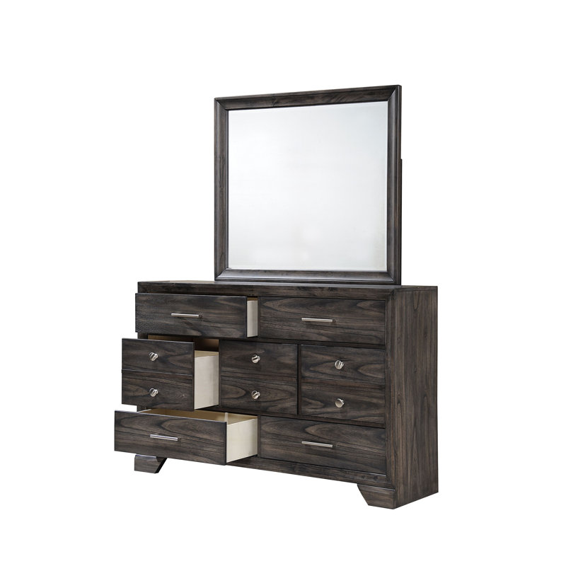 Ensemble de chambre avec lit plateforme de rangement Rodericka 4-1_Natividad, Très grand