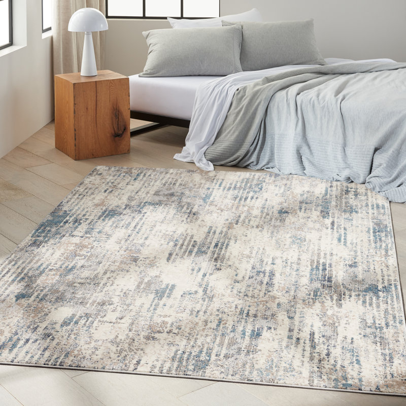 Abstract Indoor / Outdoor Rug, Rectangle 5'3" x 7'3"