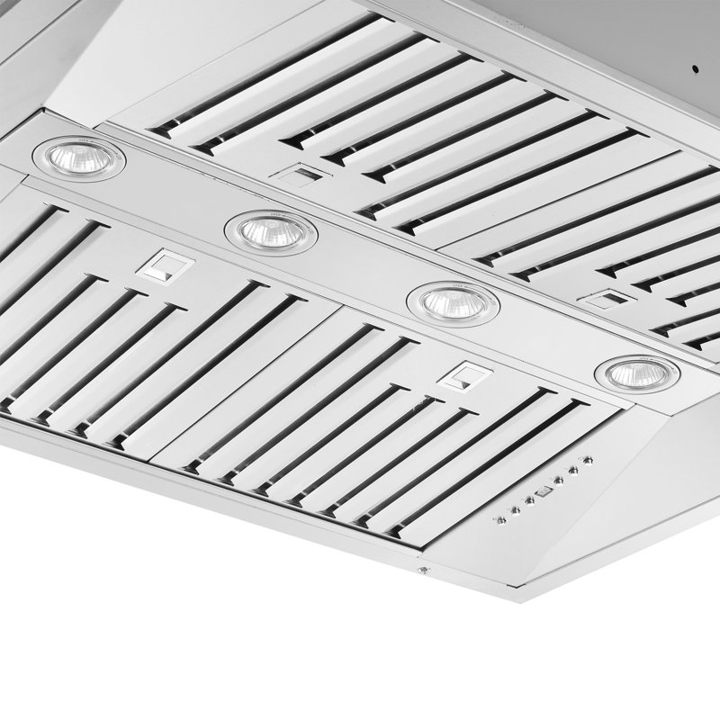 Altilia 36-Inch Stainless Steel Insert Range Hood with Halogen Lights