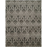 Damask Area Rug in Gray