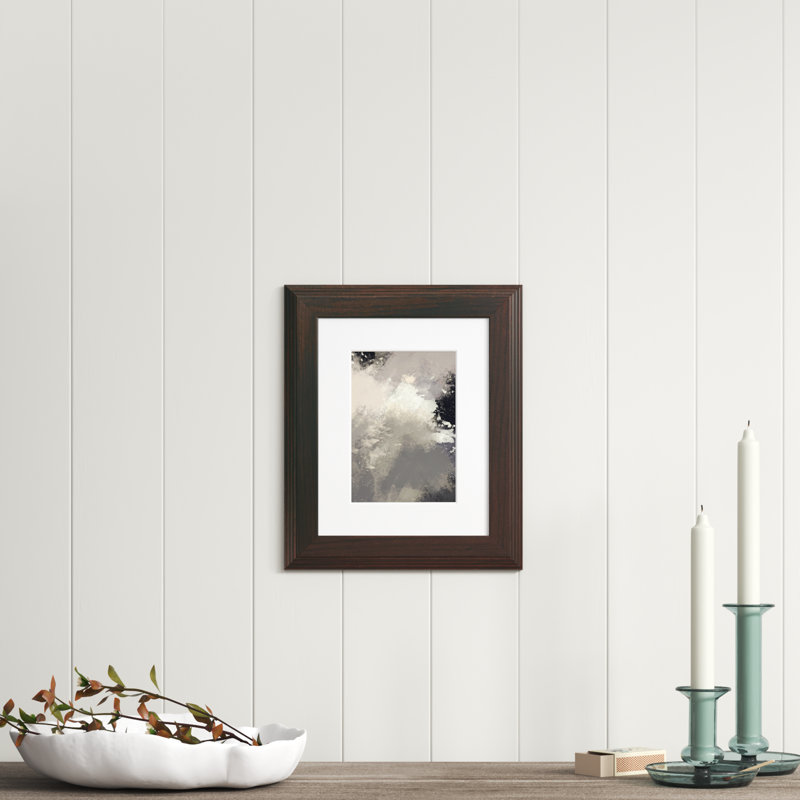Cadre photo simple Ravenna, 11 po x 14 po, Imbuia, 16 po x 20 po emmêlé à 11 po x 14 po
