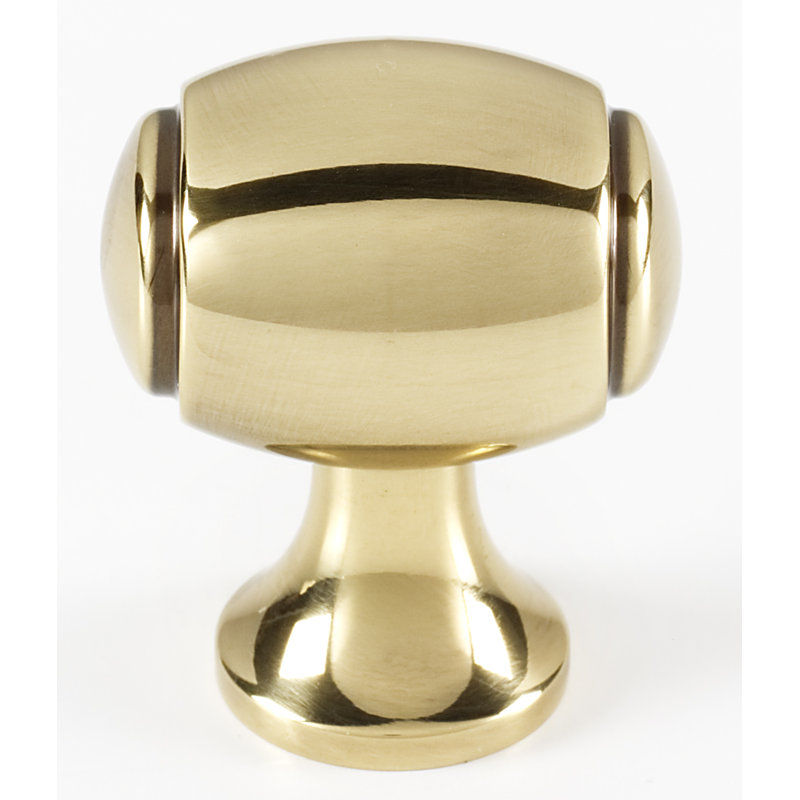 Poignée ovale Royale Barrel, H 1,25 po x l 0,63 po x P 1,13 po, Antique poli
