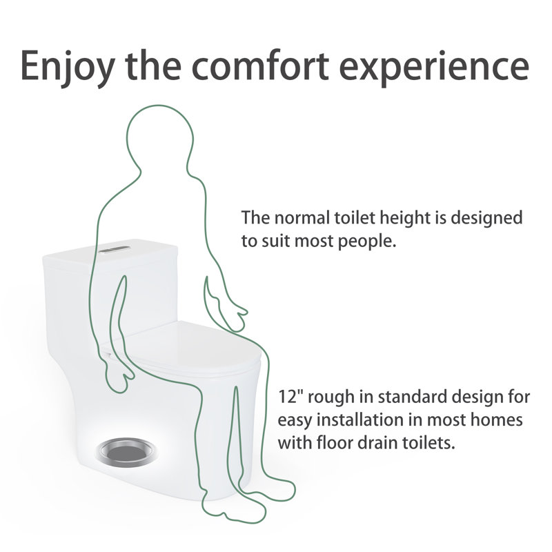 White Elongated Dual-Flush Macerating Toilet with 17'' Seat Height