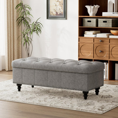 Storage Ottoman Bench With Flipping Lid