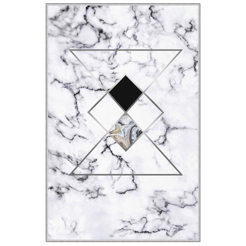 Premium 3D Printed Area Rug, 5.2 x 7.5 Feet, 100% Polyester, 650 g/m² | Antibacterial, Non-Slip PVC Dot Underside, Machine Washable | Ideal for Living Room, Bedroom & Home Decor, Soft Pile Height: 0.3 Inches