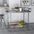 BAR CART, Tempered Glass Frame