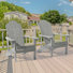Bamma HIPS Adirondack Chairs Weather Resistant(Set of 2)