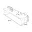 Bureau debout blanc rectangulaire en bois massif-674621828