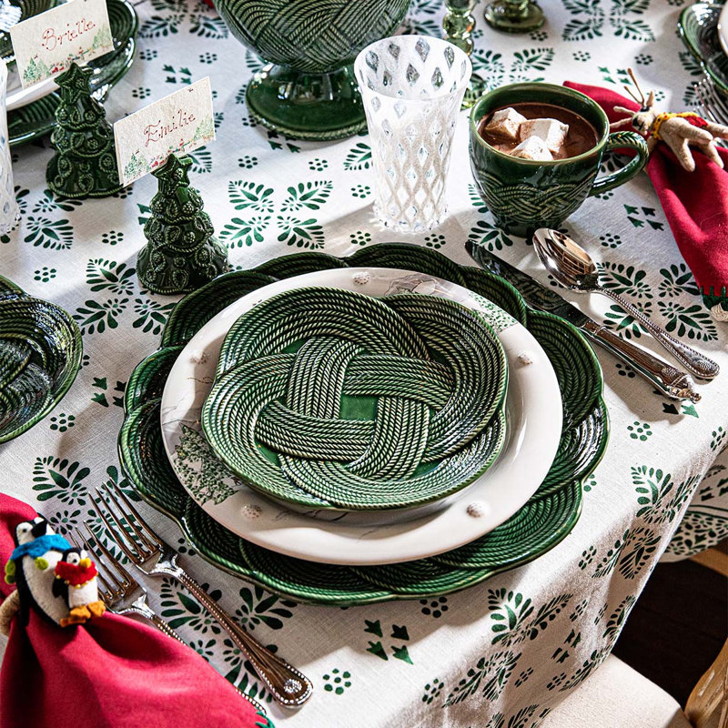Le Panier Mystic Knot Charger/Platter, Basil