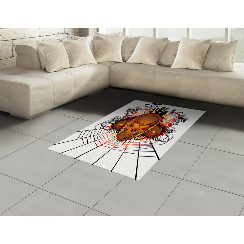 Halloween High Density Long Fiber Poly Threads Decorative Area Rug Carpet, Rectangle 2'7" x 5'