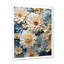 Décoration murale fleurs bleues Zinnias II - Zinnias-134111401-97203500
