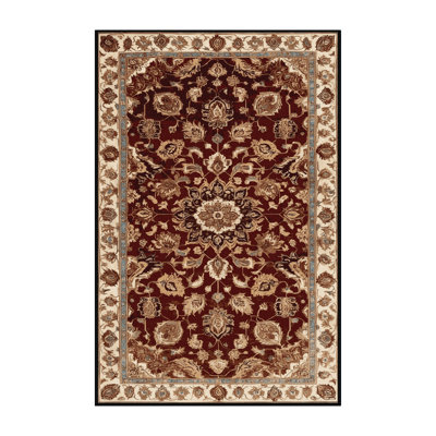 Machine Washable Persian Brown Area Rug