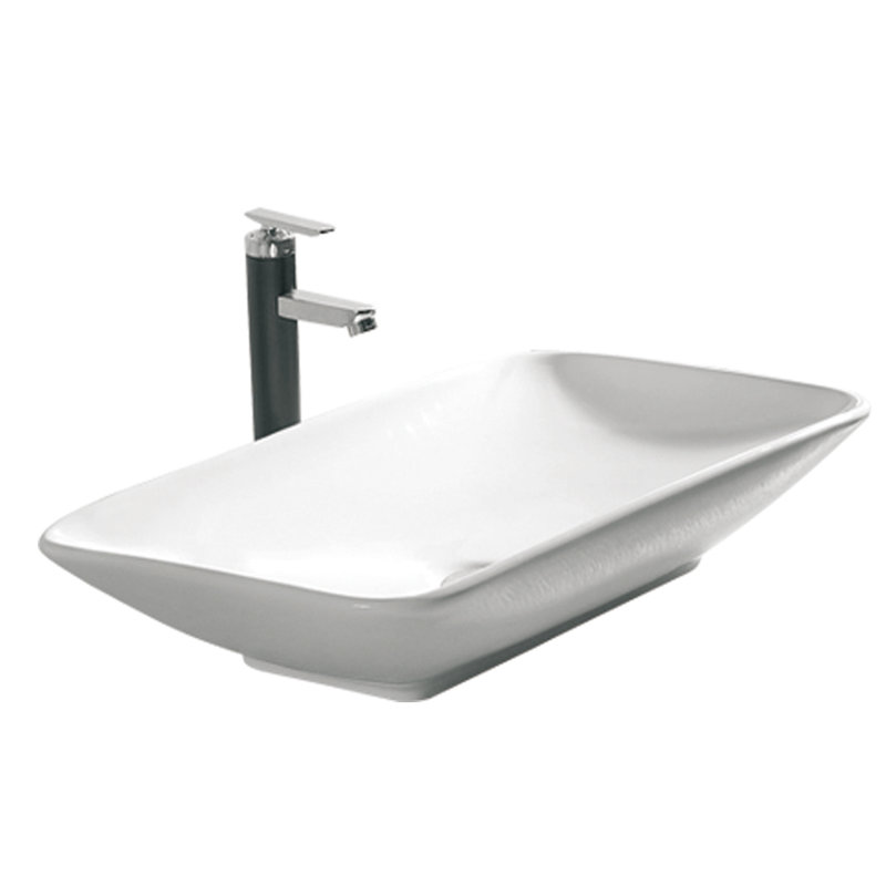 Lavabo de salle de bain vasque rectangulaire 27 po Art