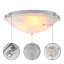 12 In. Brushed Nickel Flush Mount Ceiling Light With Alabaster Glass (6-pack)-461547060