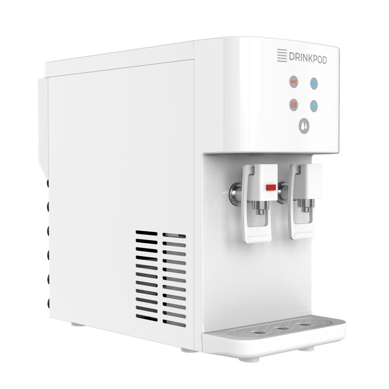 Drinkpod LLC White Countertop Bottleless Electric Filtered Water Dispenser
