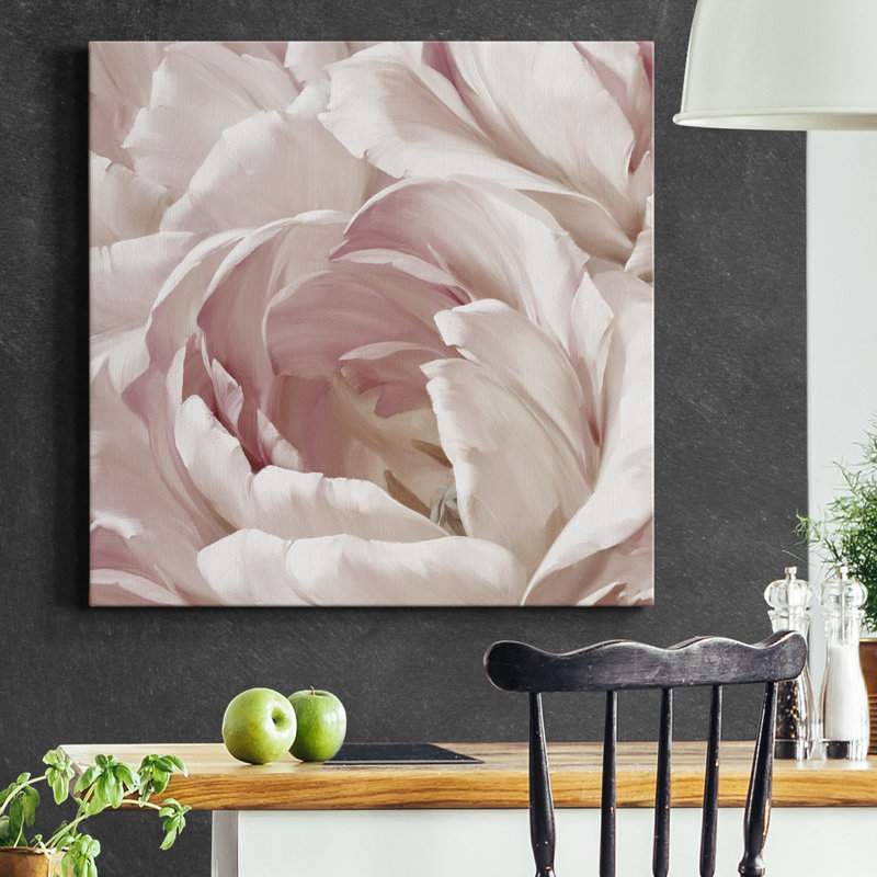 Intime Blush II - reproduction d'art sur toile tendue, H 40 po x l 40 po x P 1 po